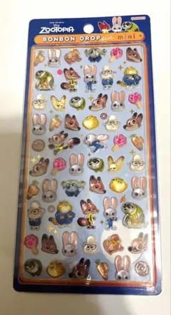 【正規品】ズートピア ボンボンドロップシール ミニ
