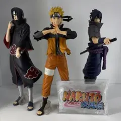一番くじ NARUTO 疾風伝 忍ノ絆 ナルト サスケ イタチ ロゴ4点セット