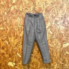 GREEN LABEL RELAXING カジュアルパンツ チェック柄 ブラウン