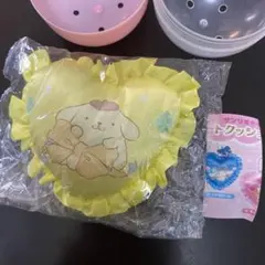 【値下げ】サンリオ　ハートクッションマスコット　ポムポムプリン　カプセルトイ