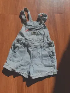 oshkosh デニムショートオーバーオール ライトブルー