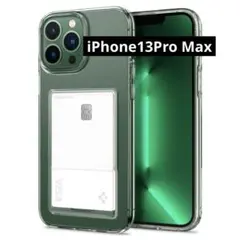 Spigen iPhone 13 Pro Max 用 クリアケース カード収納