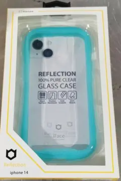 iFace iphone14ケース クリアブルー スマホケース 箱付き