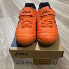 アシックス　JUNIOLE 6 IN 18.0 オレンジ