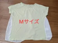 ★半袖カットソー　レイヤード風　Мサイズ