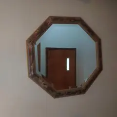 八角形 ミラー 鏡 壁掛け インテリア