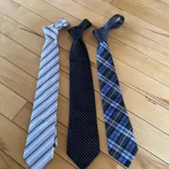 ネクタイ 3本セット ストライプ ドット チェック