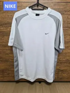 NIKE DRI-FIT Tシャツ L ホワイト/グレー