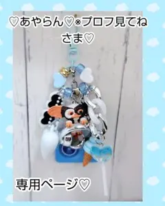 あやらん♡※プロフ見てねさま♡専用☆ ギズモ水色キーホルダー