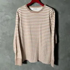DENIME ボーダー ロングスリーブ カットソー　Lのサムネイル