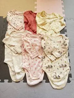 長袖ロンパース　6枚セット　80サイズ　UNIQLO ノースフェイス