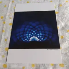 Yasumoto Naiki ポストカード 青色幾何学模様