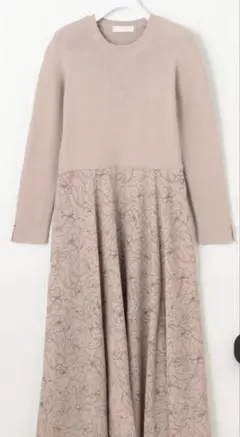 【未使用タグ付き】any SiS フラワープリントドッキングワンピース