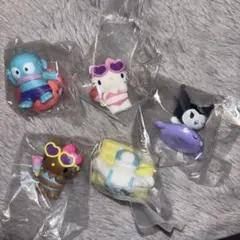 サンリオキャラクターズ みんなでプールフィギュア コンプリート5つセット