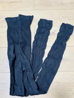 オールインワン加圧インナー　グラマラスパッツ　着圧レギンス M-L ブラック