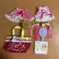 メルちゃん メイクアップ ドレス ハート つけ毛 ヘアークリップ
