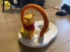 プーさん おまる オレンジ色 美品 くまのプーさん 補助便座 オレンジ おまる トイトレ 子ども