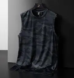 冷感Tシャツ ノースリーブ メンズ 吸汗速乾 ゆったり 大きいサイズ 接触冷感