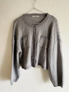 Auley by w closet クロップド丈 ニットカーディガンのサムネイル
