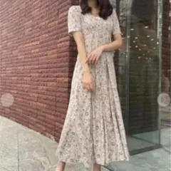 ココディール　花柄　ワンピース