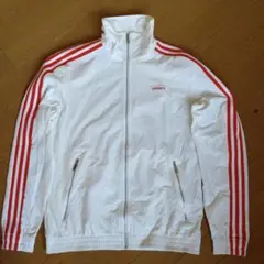 アディダス adidas タグ無し 未使用 ホワイト ジップアップジャケット