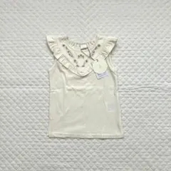 tete a tete 花刺繍ノースリTシャツ 90