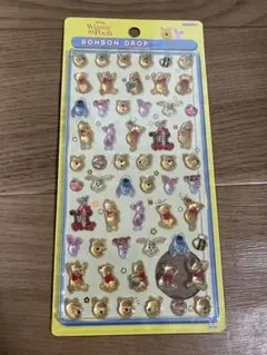 正規品　くまのプーさん　ディズニー　ボンボンドロップシールmini