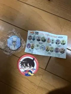 マグネット 怪盗キッド 服部平次 くら寿司 ビッくらポン コナン 缶バッジ