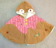 Petit Jamうさぎポンチョ　プチジャム　リバーシブル子供キッズ70〜80