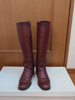 ingイング★ダークブラウン ロングブーツ ★23.5