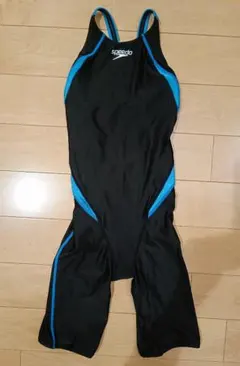 Speedo 競泳水着 ブラック✕ブルー SCW11909F Finaマーク付きのサムネイル