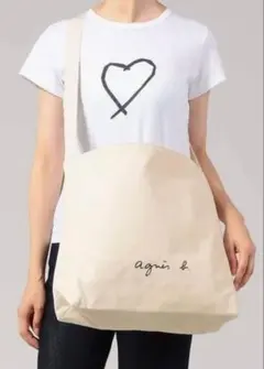 【新品未使用】agnès b. GO03‐03ショルダーバッグ アイボリー