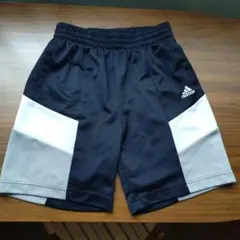 adidas ハーフパンツ 140cm ネイビー ホワイト