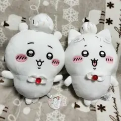 ちいかわ　お誕生日　BIG　ぬいぐるみ　ハチワレ　ホイップ　２点セット