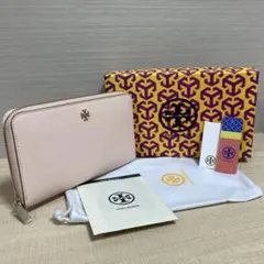 TORY BURCH ラウンドファスナー 長財布 ピンクのサムネイル
