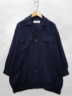 マックスマーラ リネン/コットン ジャケット ブルゾン 38(S) NAVYのサムネイル