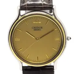 【良品】セイコー クレドール 18KTベゼル 8J81-6B00 メンズ腕時計のサムネイル