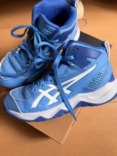 ASICS DUNKSHOT 青 バスケットシューズ