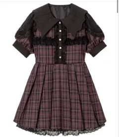 デビル襟クロスフリルワンピース　夢展望　dearmyloveのサムネイル