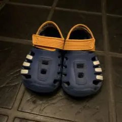 adidas ネイビー/オレンジ サンダル 12.0