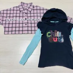 子ども服まとめ売り 女の子 140 長袖 薄手 トップス ダンス ヘソ ギャップ