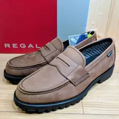 【新品/防水】REGAL 53DL ローファー GORE-TEX 茶 25cm