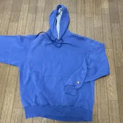 Champion フード付きパーカー Lサイズ ブルー