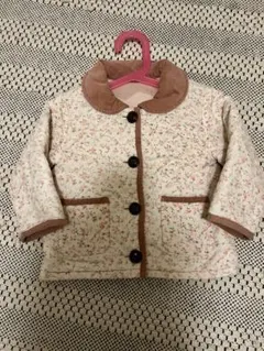 花柄　中綿コート 90cm