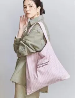 【別注】＜beej＞ストライプ エンブロイダリー ショルダーバッグのサムネイル