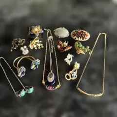 ブローチセット 猫 花 蝶 デザイン