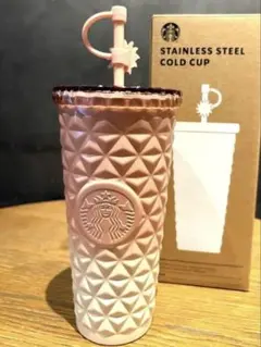 韓国限定　スタバ　タンブラー　ステンレス　ピンク　591ml コールドカップ