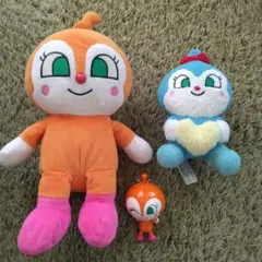３点セット　アンパンマン　ぬいぐるみ　ドキンちゃん　こきんちゃん