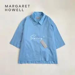 新品〉Karl Helmut【M】マテリアルキャット刺繍サテンブルゾン ブルー 
