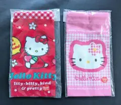 ハローキティ　新品　レトロ　巾着袋　2枚セット　当時物　カオハナ　リンゴ